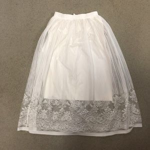 White skirt